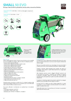 Обладнання для розпилення розчину та транспортування Imer Small 50 Evo