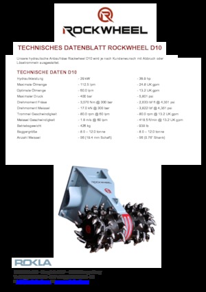 Установочні фрезерні головки (гідр.) Rockwheel by ROCK.ZONE D 10