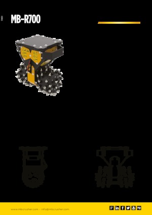 Установочні фрезерні головки (гідр.) MB Crusher MB-R700