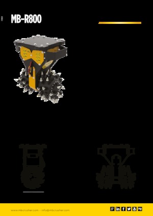 Установочні фрезерні головки (гідр.) MB Crusher MB-R800
