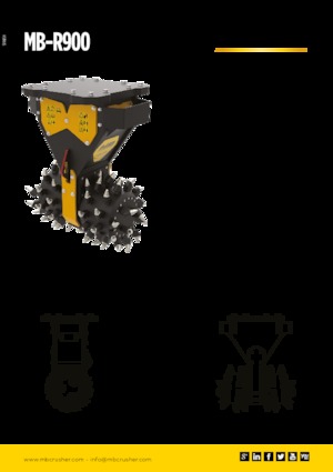 Установочні фрезерні головки (гідр.) MB Crusher MB-R900