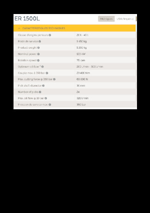 Установочні фрезерні головки (гідр.) Epiroc ER 1500L