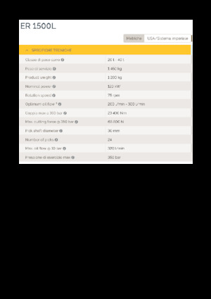 Установочні фрезерні головки (гідр.) Epiroc ER 1500L