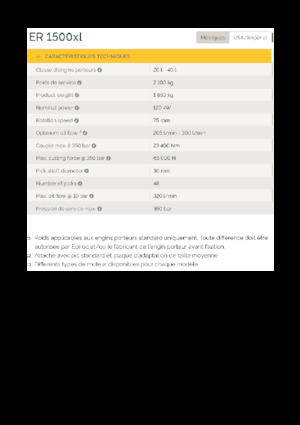 Установочні фрезерні головки (гідр.) Epiroc ER 1500xl