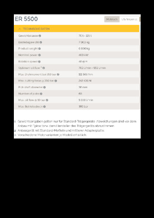 Установочні фрезерні головки (гідр.) Epiroc ER 5500