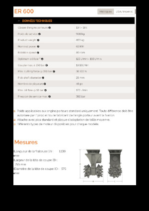 Установочні фрезерні головки (гідр.) Erkat ER 600