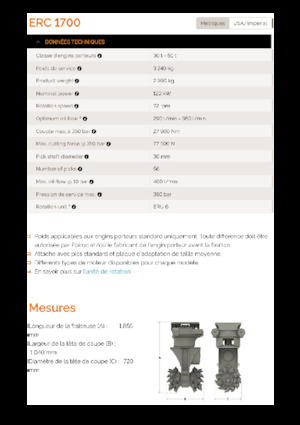 Установочні фрезерні головки (гідр.) Erkat ERC 1700