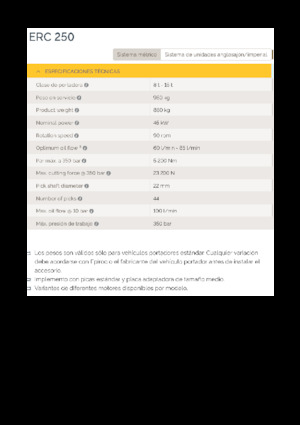 Установочні фрезерні головки (гідр.) Epiroc ERC 250