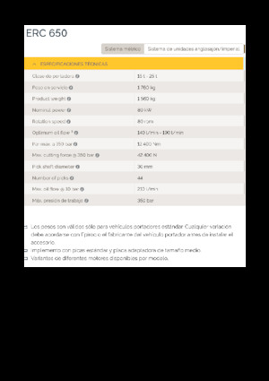 Установочні фрезерні головки (гідр.) Epiroc ERC 650