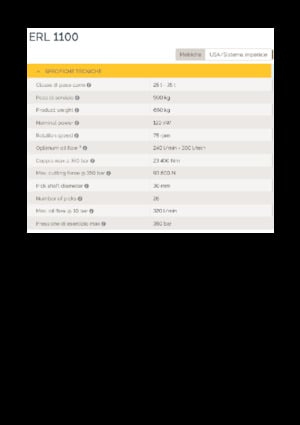 Установочні фрезерні головки (гідр.) Epiroc ERL 1100