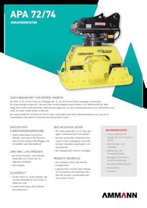 Гібридні поверхневі вібратори Ammann APA 7274