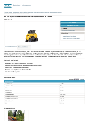 Гібридні поверхневі вібратори Atlas Copco HC 850