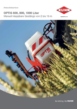 Обприскувачі польові Kuhn Optis 1000