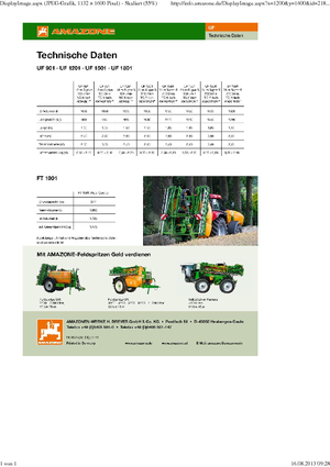 Обприскувачі польові Amazone UF 1801 (18)