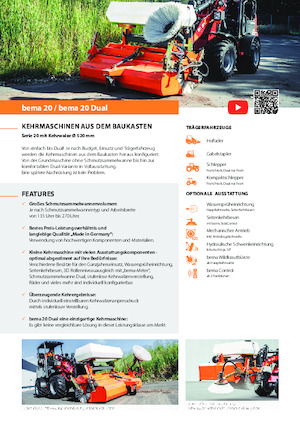 Монтажні підмітальні машини Bema 20/1250