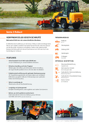 Монтажні підмітальні машини Bema 3 Robust 2300 