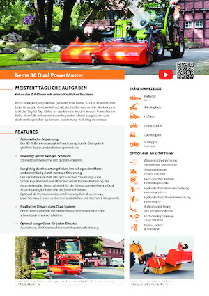 Монтажні підмітальні машини Bema 30 Dual 2600