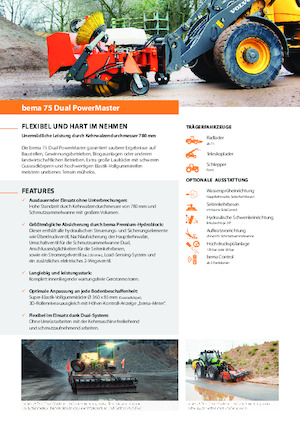 Монтажні підмітальні машини Bema 75 Dual 2600