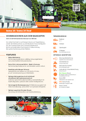 Монтажні підмітальні машини Bema bema 25