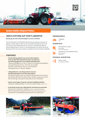 Монтажні підмітальні машини Bema bema Jumbo Airport Turbo