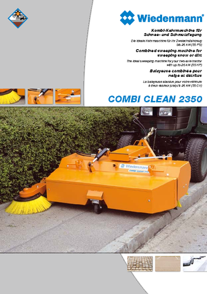 Монтажні підмітальні машини Wiedenmann CombiClean 2350