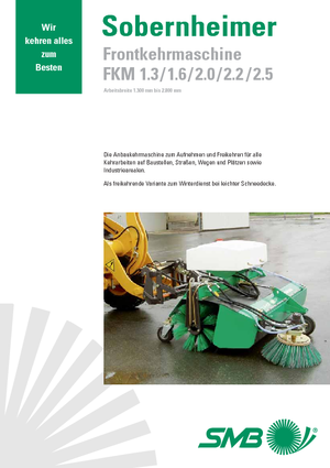 Монтажні підмітальні машини Sobernheimer FKM 2.0