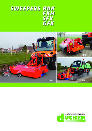 Монтажні підмітальні машини Dücker HDK 1800