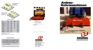 Монтажні підмітальні машини Grünig GSW 1200 RL