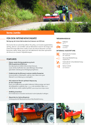 Монтажні підмітальні машини Bema Jumbo 3000