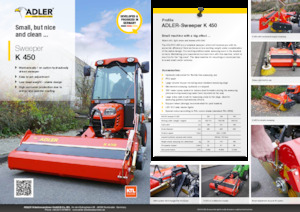 Монтажні підмітальні машини Adler K 450-120