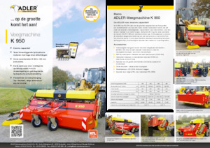 Монтажні підмітальні машини Adler K 950-360