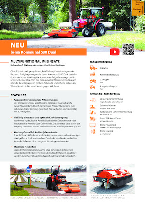 Монтажні підмітальні машини Bema Kommunal 580 Dual 1850