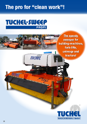 Монтажні підмітальні машини Tuchel Profi 260 Ø 600