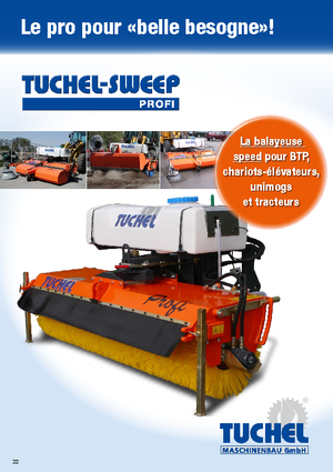 Монтажні підмітальні машини Tuchel Profi 180 Ø 600