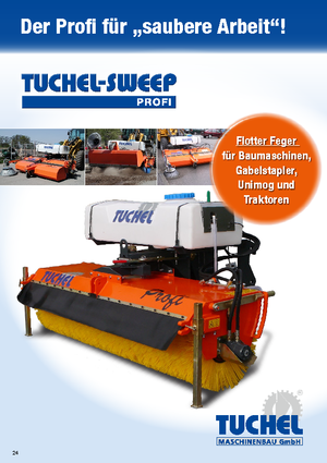 Монтажні підмітальні машини Tuchel Profi 180 Ø 600