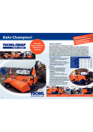 Монтажні підмітальні машини Tuchel Profi Champ