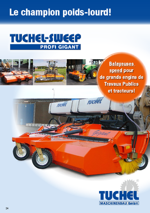 Монтажні підмітальні машини Tuchel Profi Gigant