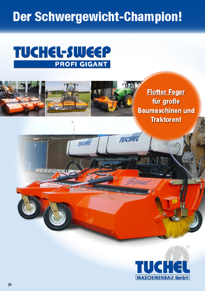 Монтажні підмітальні машини Tuchel Profi Gigant