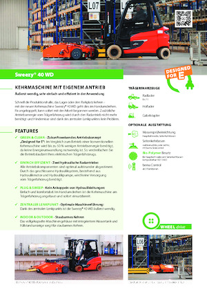 Монтажні підмітальні машини Bema Sweezy 40 WD