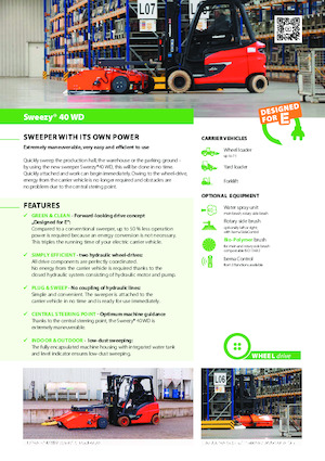 Монтажні підмітальні машини Bema Sweezy 40 WD