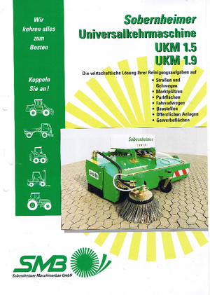 Монтажні підмітальні машини Sobernheimer UKM 1.5