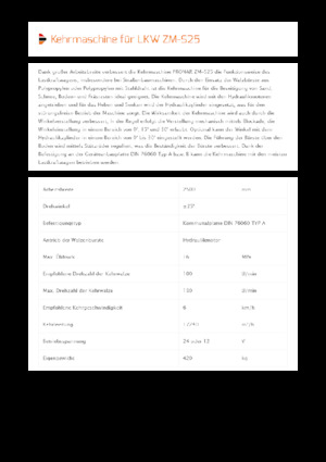 Монтажні підмітальні машини Pronar ZM-S 25