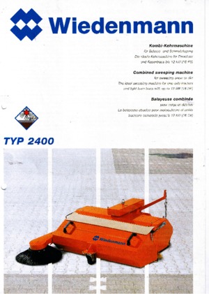 Монтажні підмітальні машини Wiedenmann 2400