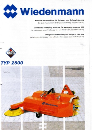 Монтажні підмітальні машини Wiedenmann 2500