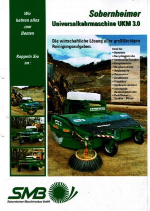 Монтажні підмітальні машини Sobernheimer UKM 3.0