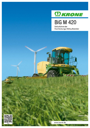 косарка-плющилка Krone Big M 420 CV