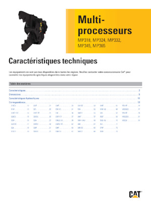 Мультипроцесори Caterpillar MP324