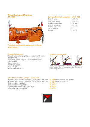 Снігоходи з багатофункціональними точилами Hydrac LB II 240