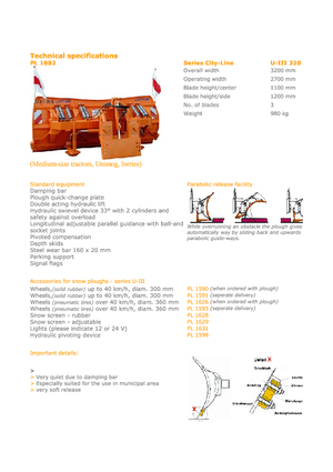 Снігоходи з багатофункціональними точилами Hydrac U III 320 C