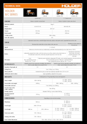 Муніципальний багатофункціональний транспортний засіб Дизель Holder C 65 SC